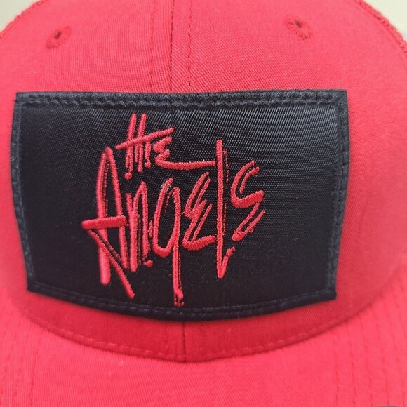 Yupoong The Angels Australian Band Spellout Classic Logo SnapBack Cap Hat 70's - Picture 2 of 7